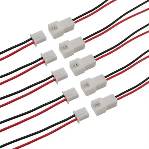 10/5/2Pairs 2P Pitch 2.54mm JST XH2.54 Male Female Plug Socket Wire 26AWG Length 200mm Plug Jack Wire Cable Connector