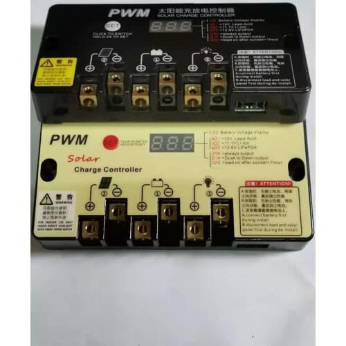 2PCS/Parcel High Quality Practical & Light-Weighted 12/24V 10A20A30A Solar Charge Controller