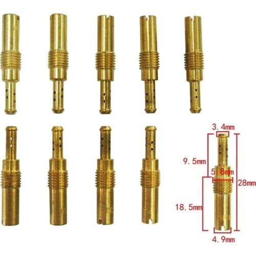 20pcs/Set Slow Pilot Jet Main Jet Carburetor Vice injectors For PWK Keihin OKO CVK Carburetor Float Converter Nozzle Vice