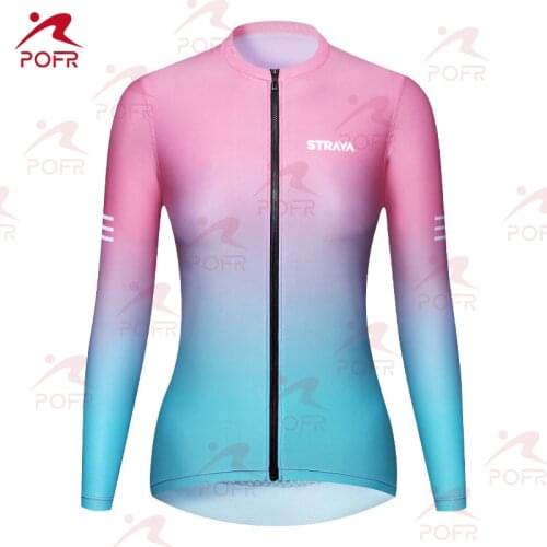 2021 STRAVA Womens cycling long-sleeved riding Mtb bike suit road cycling shirt road cycling jacket triathlon jersey