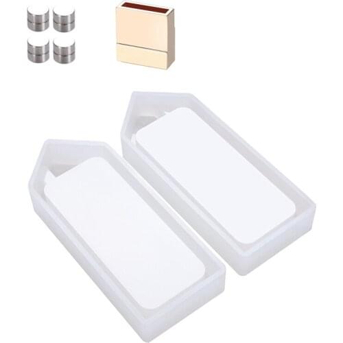 3D House Shape Piggy Bank Silicone Resin Mold Coin Storage Box Silicone Epoxy Resin Casting Mold DIY Craft Tool