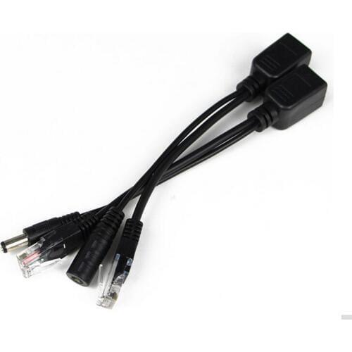 5 pair POE Adapter Cable RJ45 POE Injector + POE Splitter POE Splitter Power Supply Module 12-48v For IP Camera