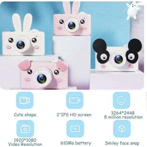 8.0MP Kids Children Digital Camera 2.0" LCD Mini Camera IPS Full View screen Cute Birthday/Christmas Educational Gifts #297779