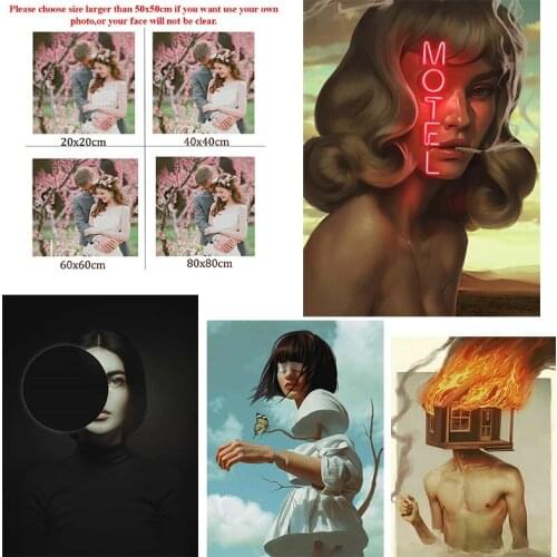 Diy Diamond Painting Custom Figure Painting The Power of Knowledge Round Diamond Full Diamond Cross Stitc Mosaic Home Decora