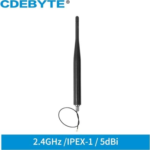 2.4G Antenna 3dBi Rubber Rod IPEX-1 High Gain for Equipment Cabinet Logistic Fleet Property Security Taxi Fleet TX2400-JZLW-15