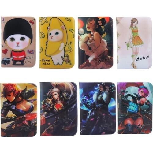 Zoukane Cartoon King Of Glory Game Leather Passport Cover Case Ticket ID Holder Passport Wallet Clip Travel Accessories ZSPC56