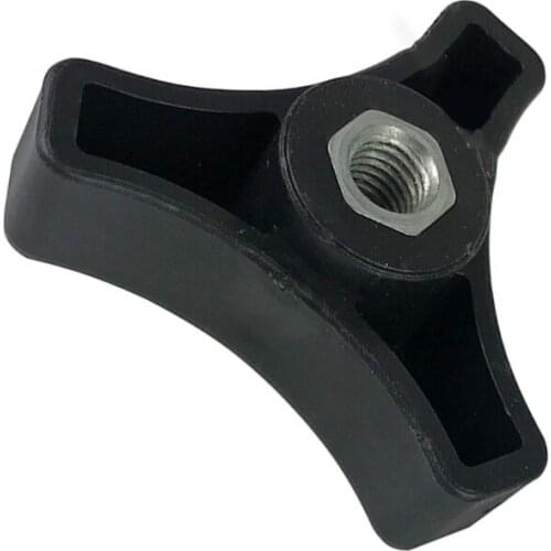 K1KA Multi-Purpose Triangle Knob T-track Knobs Handle for Lawn Mower Machine Black 8mm Screw Stable Performance Adjustable