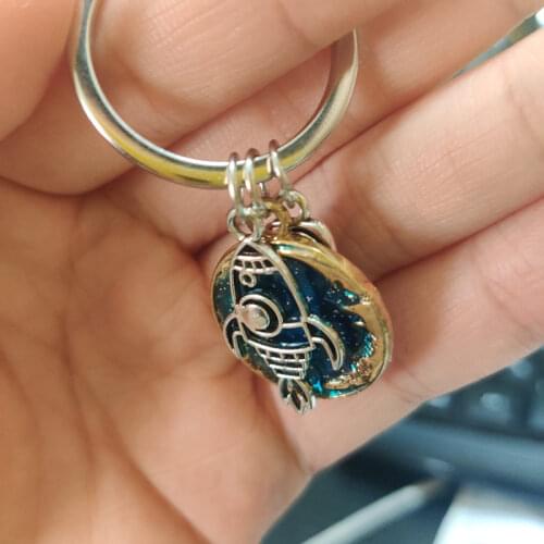 2021 New Astronauts Space Craft Rocket Planet Spaceman Creative Universe Stars Enamel Keychain Keyring Charm Best Friend Gift