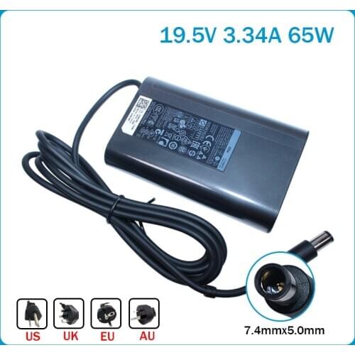New 65W 19.5V 3.34A For Dell E5250 E5440 E5450 E5540 E5550 E6420 E6430 E6440 E6500 HA65NM130 LA65NM130Ac Power Adapter