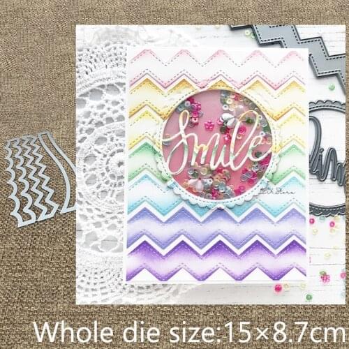 New Design Craft Metal stencil mold Cutting Dies Stacked Edges decoration scrapbook die cuts Album Paper Card Craft Embossing