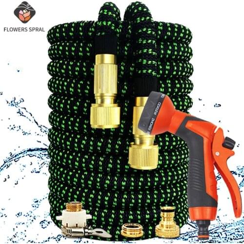2021 Hose Sprayer For Garden Irrigation Retractable Garden Hose High Quality Lightweight Retractable Rubber Hose For Car Washing