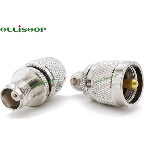 10Pcs TNC Female to UHF Male PL-259 Connectors RF Coaxial Compatible with TNC and UHF Adapters
