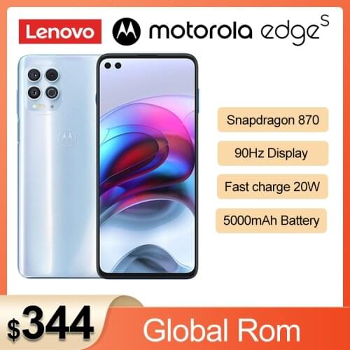 Global Rom Lenovo Motorola Edge s Snapdragon 870 5G Smartphone 6.7'' Android 11 90Hz IPS 64MP 5000 mAh Battery NFC Mobile Phone