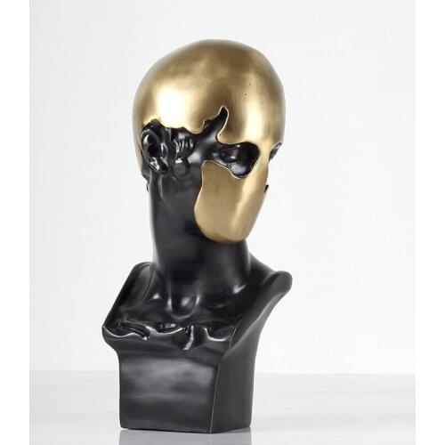 MODERN SIMPLE DAVID ART SCULPTURE GIULIANO DE' MEDICI AGRIPPA STATUE CRAFT DESKTOP DECORATIONS CREATIVE COPPER FOR HOME R3635