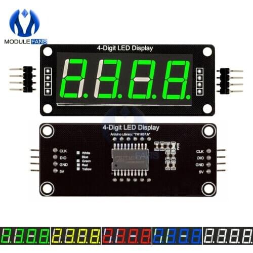 0.56 inch TM1637 LED Display Module 4 Digit LED Indicator for Arduino DIY Red Green Blue Yellow White
