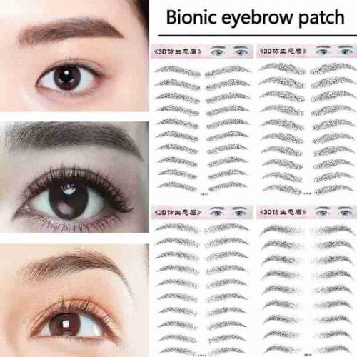 Eyebrow Tattoo Sticker New False Eyebrows Waterproof Lasting Makeup Hair-Like Shaping Eye Brow Quick Makeup Stickers Cosmetics