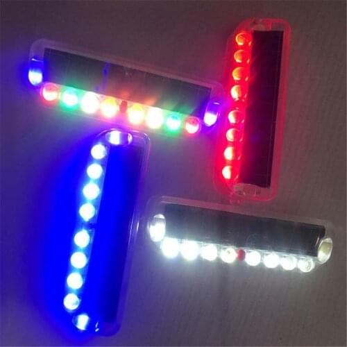 Bicycle Light Motorcycle Light Waterproof LED Tail Light Solar Charge Mountain Bike Tail Light Safety Warning Light