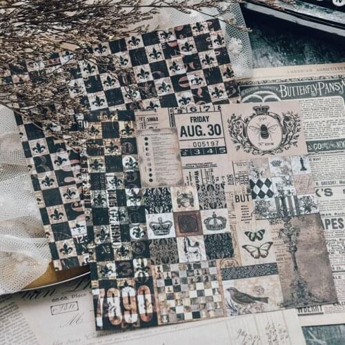 Vintage Junk Journal Backing Material Decorative Paper Large Size Old Page Background Paper