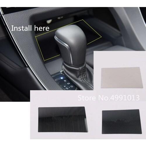 For Toyota Avalon XX50 2018 2019 2020 2021 Interior Stainless Steel Shift Stall Cup Inner Storage Container Gear Box Mat Trim