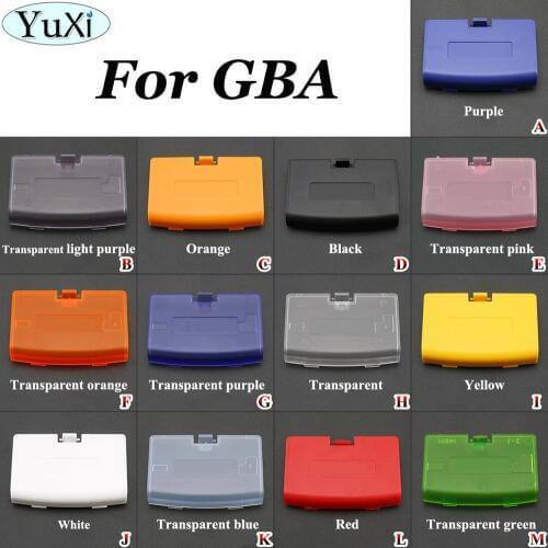 YuXi 13Color Replacement Battery Cover Lid Door Shell For Nintend For Gameboy Advance for GBA Back Door Case