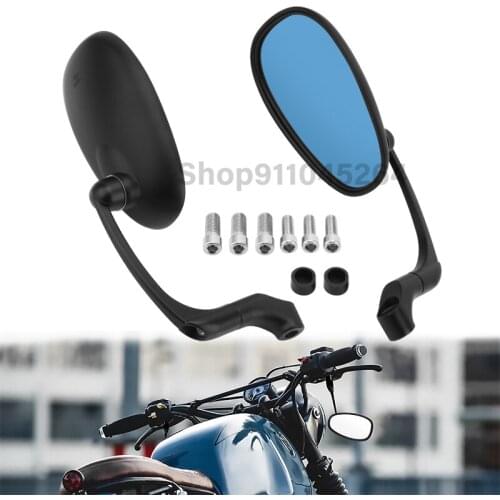 2Pcs/Pair Universial Motorcycle Scooter Rear View Mirror Electromobile Back Side Convex Mirror For Harley For Honda For Yamaha