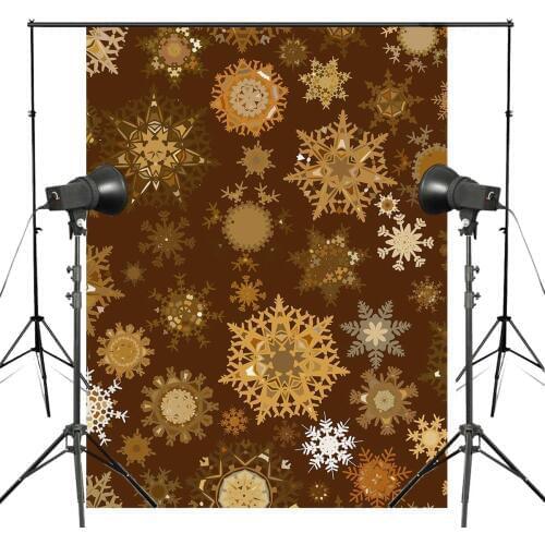 Yellow Snowflake Photography Backdrops Children Photo Studio Wallpaper 5x7ft