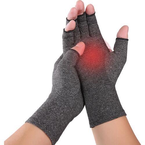 1 Pair Compression Arthritis Gloves Wrist Support Cotton Joint Pain Relief Hand Brace Women Men Therapy Wristband