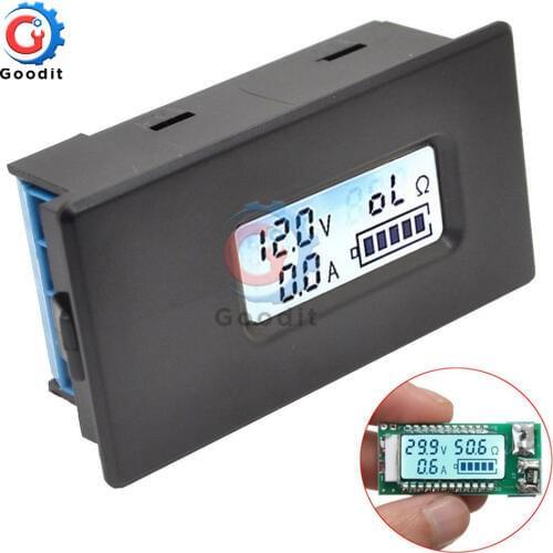 18650 26650 Digital LED Lithium Li-ion Battery Tester Meter Back Light Voltage/Capacity/Current/Load Resistance Tester With Case