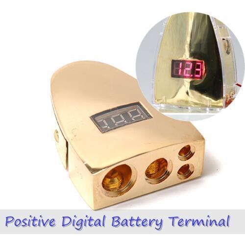 2 unids Car battery jump Connector Battery Quick Disconnect Battery Terminal Connector LED digital display Car battery terminal