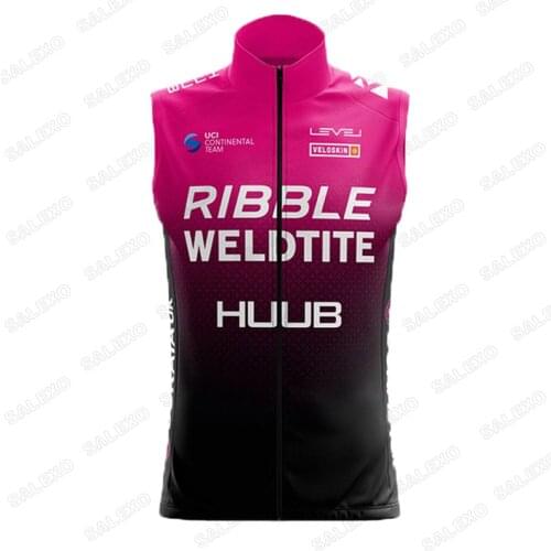 2021 HUUB Team Men Summer Cycling Jersey Vest Windproof Bicycle Vest Sleeveless Lightweight Breathable Bicycle Jersey Ciclismo