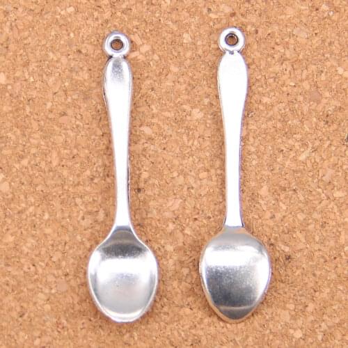 58pcs Charms spoon 54mm Antique Pendants,Vintage Tibetan Silver Jewelry,DIY for bracelet necklace