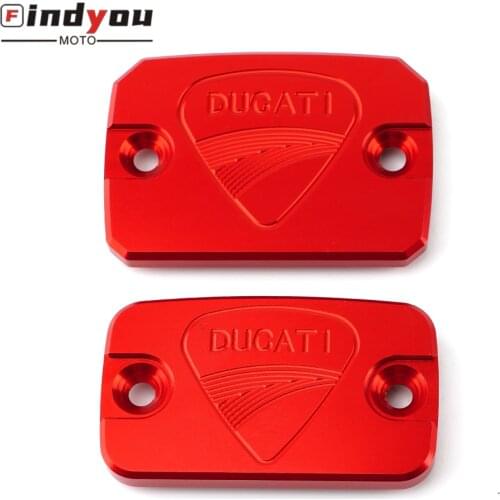 Motorcycle accessories protector CNC Front Clutch Brake Fluid Reservoir Cover Cap For DUCATI Monster 695 696 796 Hypermotard796