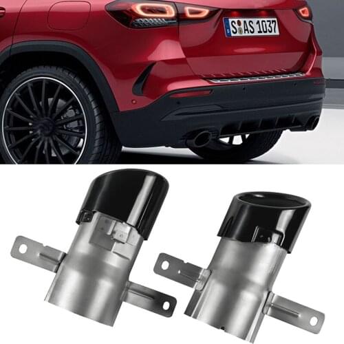 Car Rear Bumper Turbo Muffler Exhaust Tips Pipe Exits Outlet For Mercedes Benz C118 CLA35 W177 A35 H247 GLA35 X247 GLB35 2020