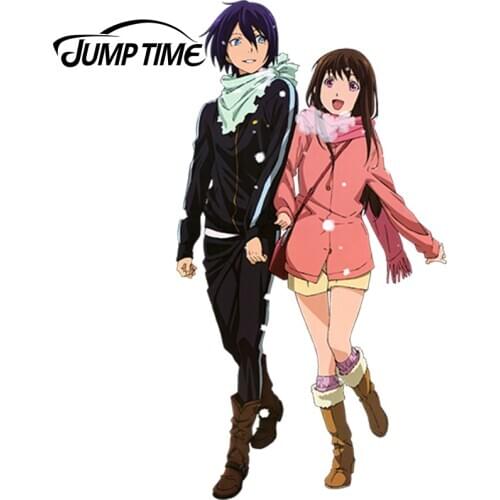 JumpTime 13cm x 7cm Sexy Girl Noragami Yato Iki Hiyori Render Decal Car Body Window Trunk Car Stickers JDM Euro Drift