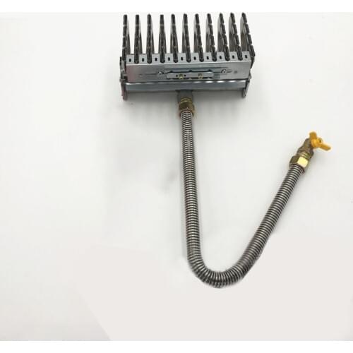 1pc bbq burner for grill steam oven kitchen outdoor roast Steamer burner gas Row burner fire pit grill 11/13/15/18/20/25 rows