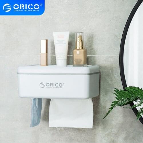 ORICO Tissue Box Bathroom Pumping Box Home Living Room Bedroom Kitchen Nordic Plastic Bag Punch-free Storage Box