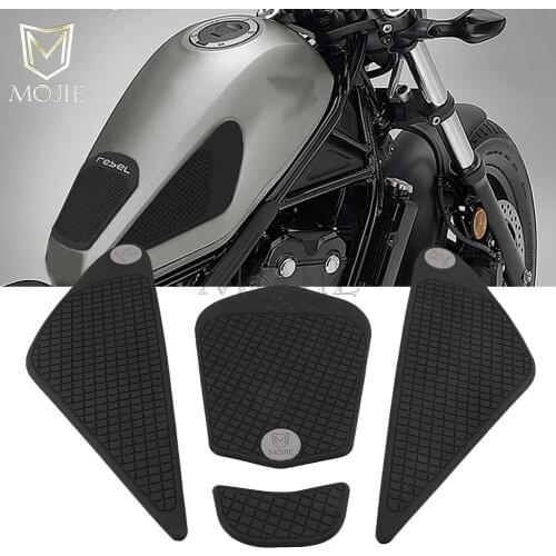 MOJIE For Honda CMX 300 500 Rebel 300 500 CMX300 CMX500 Rebel300 Rebel500 Motorcycle Gas Tank Protect Sticker Fuel Cap Cover Pad
