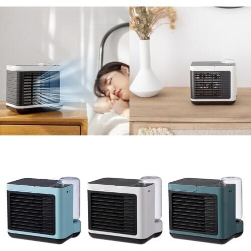 Air Cooler Air Conditioner Fan Office Mini Desk Fan Rechaargeable 390ml Bottel for Camping Bedroom Car