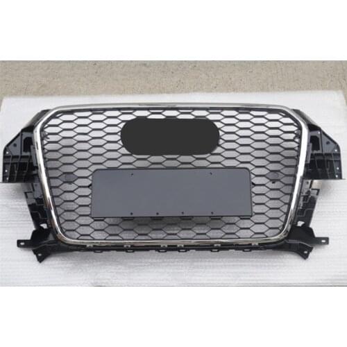 Front Bumper Grill Center Grille for Audi Q3/SQ3 2013 2014 2015 2016 (Refit for RSQ3 Style) car accessories
