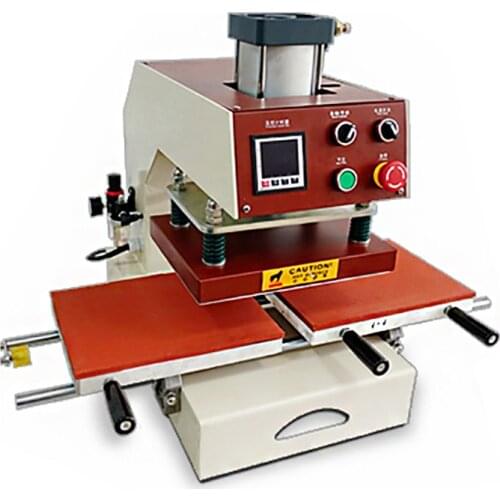 Pneumatic heat transfer machine, hot stamping and heat transfer machine for t shirt etc
