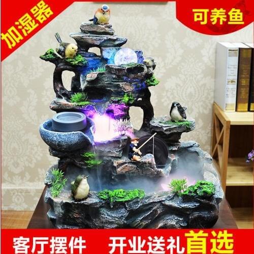 Opening gifts home feng shui ball rockery bonsai humidifier water fountain feng shui crafts ornaments Lucky