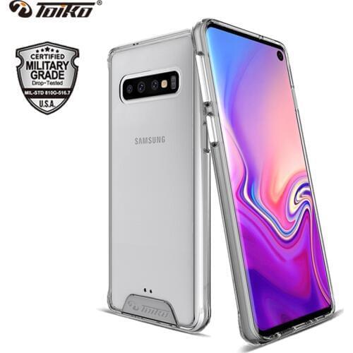 TOIKO Chiron Clear Shockproof Cases for Samsung Galaxy S10 S10e S10 Plus Protective Shell PC TPU Bumper Phone Accessories Cover