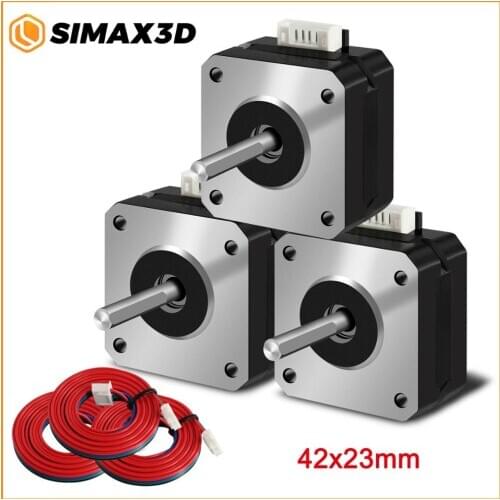 SIMAX3D Nema 17 Stepper Motor 42x23 with 39.3in(1Meter) Cable 1.5A 2Phase 4 Wires 1.8 Degree for Creality CR-10 Ender 3 Anet A8