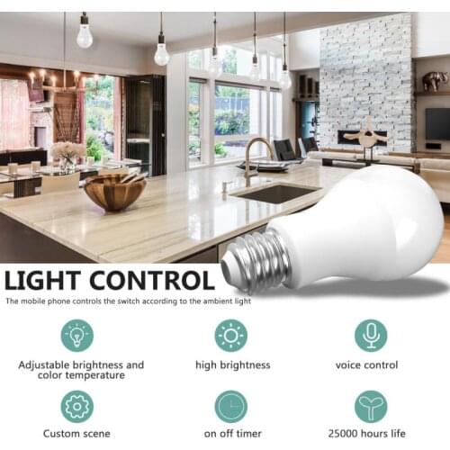 8PCS Tuya Zigbee 3.0 Smart E27 10W LED Light Bulb Smart Life APP Remote Control Lamp RGB+W+C Dimmable Work With Alexa