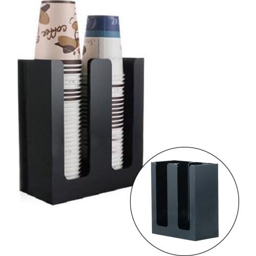 Upright Coffee Cup Lid Organizer Plastic Cup Dispenser for Bank Restaurant