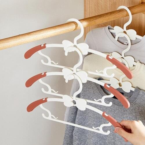 Baby Clothes Hanger Retractable Non-slip Kids Windproof Coats Hangers for Saving Space In The Closet Organizer 10-20pcs /Set