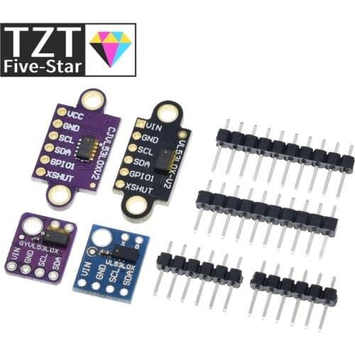 VL53L0X Time-of-Flight (ToF) Laser Ranging Sensor Breakout 940nm GY-VL53L0XV2 Laser Distance Module I2C IIC 3.3V/5V For Arduino