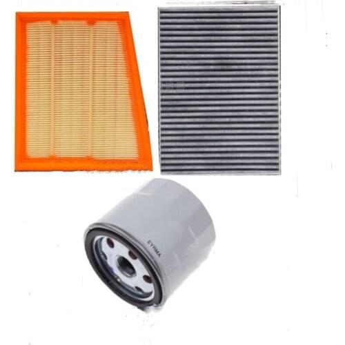 3Pcs/lot Air Filter Cabin Filter Oil Filter Element Suit For Nissan 2019 new Qashqai 2.0L For Renault Espace 1.8T