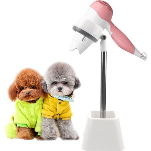 180° Rotation Lazy Stent Pet Hair Dryer Bracket Support Frame Table Holder Dog Cat Grooming Dryer Shelf Pets Accessories