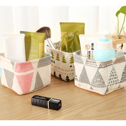 Home Office Desktop Storage Box Sundries Closet Storage Cosmetics Organizer Toys Stationery Storage Basket Container Holder